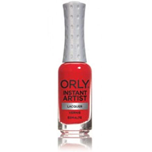 Orly Instant Artist Lacquer Based Nail Lacquer, Fiery Red, 0.3 Fluid Ounce