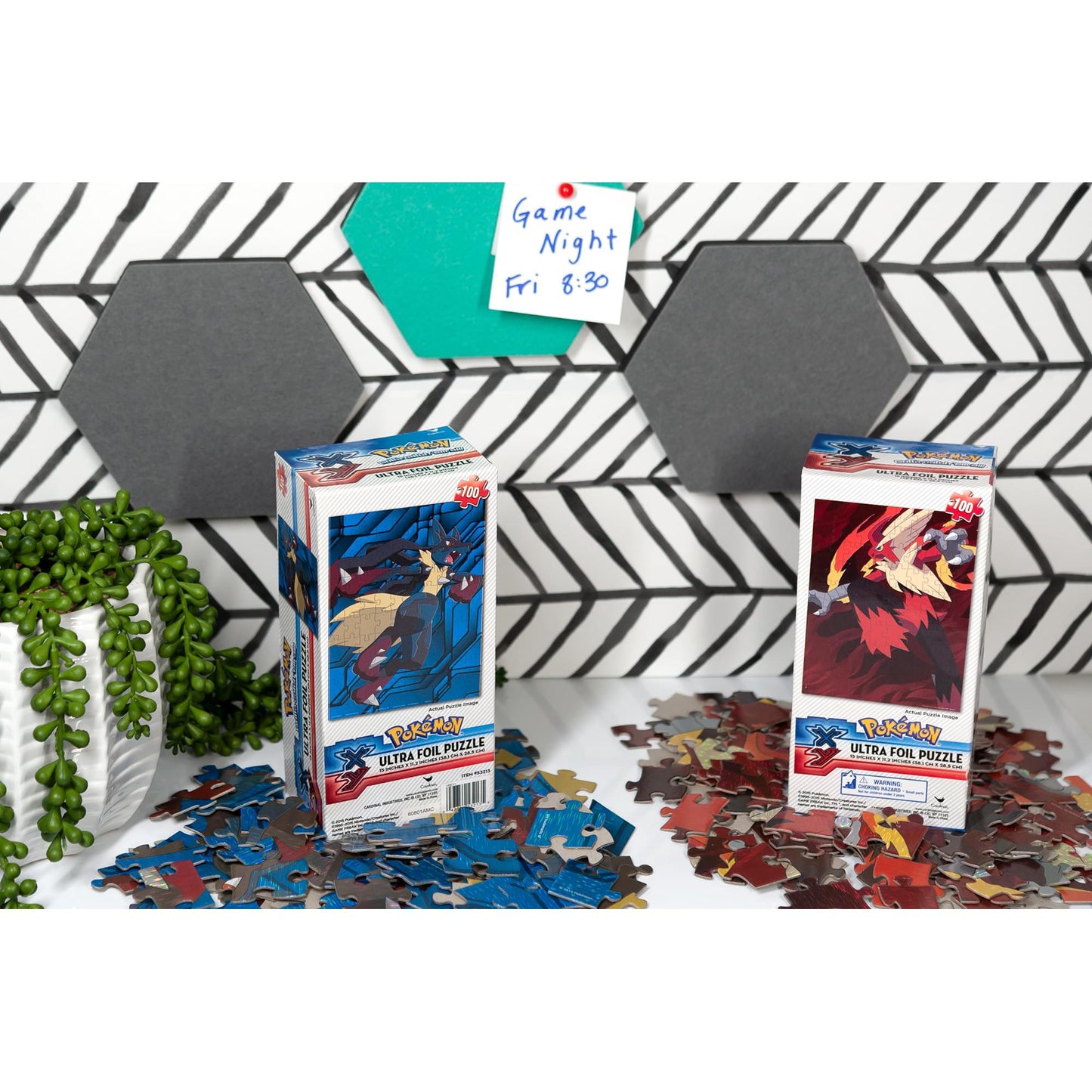 Pokemon XY VS Series Ultra Foil 100 Piece Jigsaw Puzzle Set | Includes 2 Puzzles