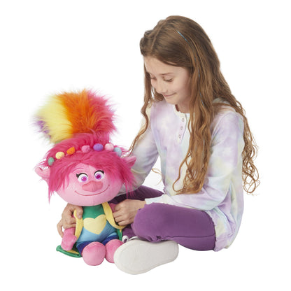 Trolls Kids Poppy Bedding Plush Cuddle and Decorative Pillow Buddy, Pink, DreamWorks