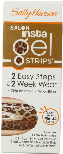 Sally Hansen Salon Insta Gel Strips, Walk the Catwalk, 16 Strips, 0.14 Ounce