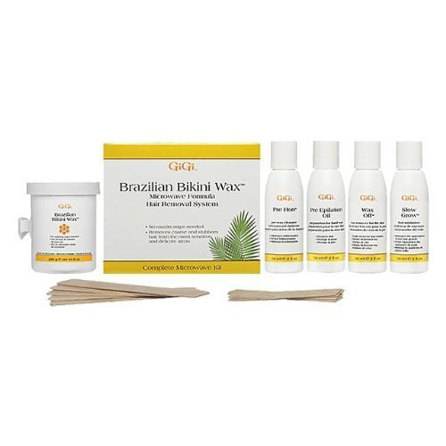 GiGi Brazilian Waxing Microwave Formula Kit - No Strips Needed