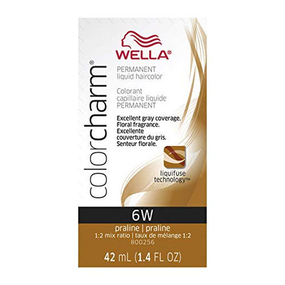 Wella Color Charm Permanent Liquid Hair Color for Gray Coverage 006W Praline