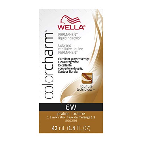 Wella Color Charm Permanent Liquid Hair Color for Gray Coverage 006W Praline