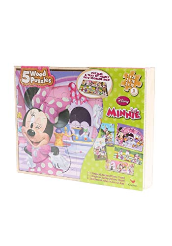 Disney Minnie 5 Wood Puzzle Box