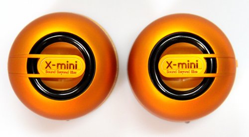 X-Mini MAX XAM15-OR Portable Capsule Speaker System, Stereo, Orange