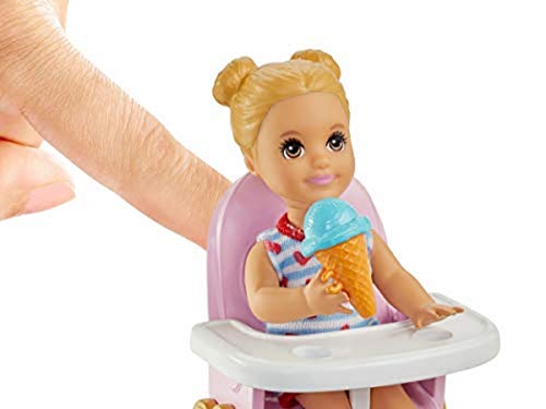 Barbie Skipper Babysitters Inc. Feeding Playset with Babysitting Skipper Doll