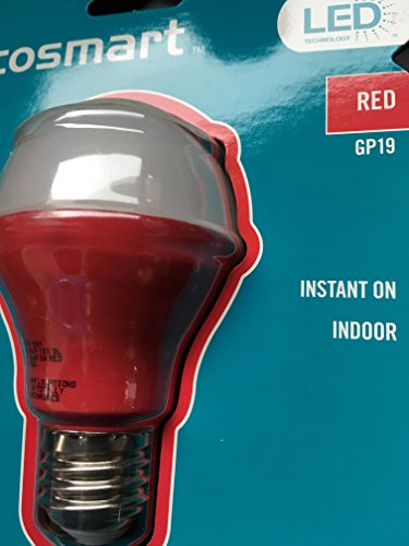 25W Equivalent A19 GP19 LED Light Bulb - Red