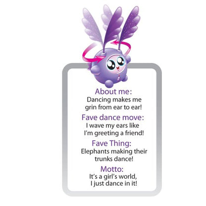 Fijit Friends Shimmies Purple Whirling Figure