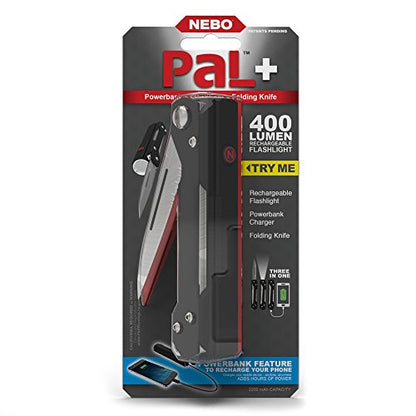 PAL+ Bright Rechargeable Flashlight with Power Bank