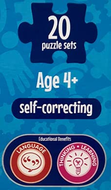 Clever Kids Spelling Match & Learn 20 Puzzle Self Correcting Puzzle Game