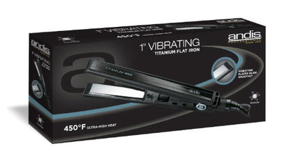 Andis 66045 Vibrating Curved Edge Titanium Flat Iron