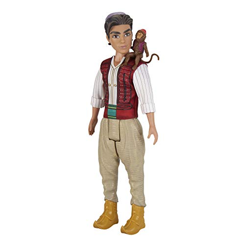 Disney Aladdin Fashion Doll with Abu, Inspired by Disney's Aladdin Live-Action Movie, Toy for Kids 3 Years Old & Up