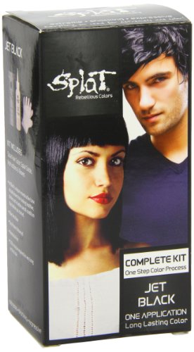 Splat | Original Complete Jet Black Hair Dye Kit | Permanent | Long Lasting | Vegan and Cruelty-Free