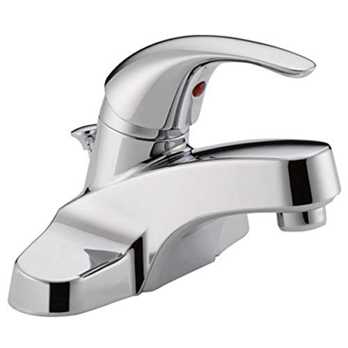 Peerless Tunbridge Centerset Bathroom Faucet Chrome, Bathroom Sink Faucet, Single Handle, Drain Assembly, Chrome P188620LF