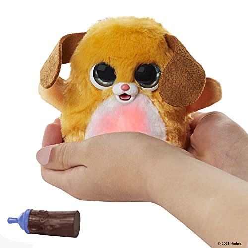 FurReal Fuzzalots Puppy Color-Change Interactive Feeding Toy, Lights and Sounds, Ages 4 and up