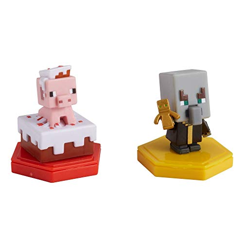 MINECRAFT Earth BOOST MINI FIGURES 2-PACK NFC-Chip Toys, Earth Augmented Reality Mobile Game, Based on Minecraft Video Game, Great for Playing, Trading, and Collecting, Adventure Toy