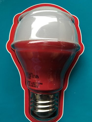 25W Equivalent A19 GP19 LED Light Bulb - Red