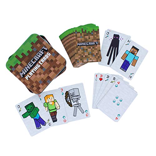 Minecraft Playing Cards - Standard Deck of Cards in Collector Travel Tin