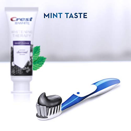 Crest, 3d White Whitening Therapy Deep Clean Toothpaste Invigorating Oz 79353, mint, Charcoal, 4.1 Ounce