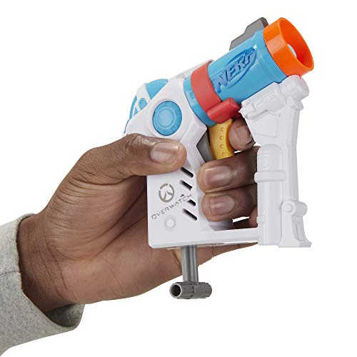 NERF Microshots Overwatch Mei Blaster -- Includes 2 Official Elite Darts -- for Kids, Teens, Adults