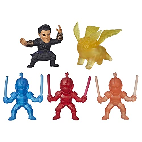 Marvel Superhero Shang-Chi and The Legend of The Ten Rings Brick Breaker, 5 Collectible Mini-Figure Toys in Break-Open Box for Kids Ages 5 and Up