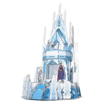 Cardinal Disney Frozen 2, Hologram Puzzle 3D Olaf Anna Elsa Castle 47-Piece Plastic Jigsaw Puzzle