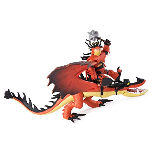 Dreamworks Dragons, Hookfang and Snotlout, Dragon with Armored Viking Figure, for Kids Aged 4 and Up