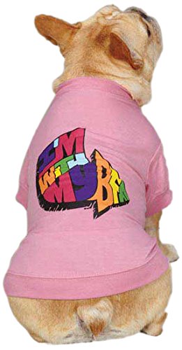 Zack & Zoey UM1102 12 75 I'm with My BFF Tee for Dogs, Small, Pink