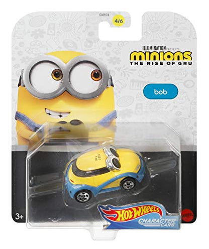 Hot Wheels Character Cars Minions The Rise of Gru Bob 1:64th Scale DieCast Vehicle 4/6 …