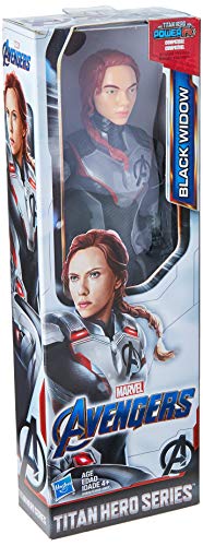 Avengers Marvel Endgame Titan Hero Series Black Widow 12"-Scale Super Hero Action Figure Toy with Titan Hero Power Fx Port