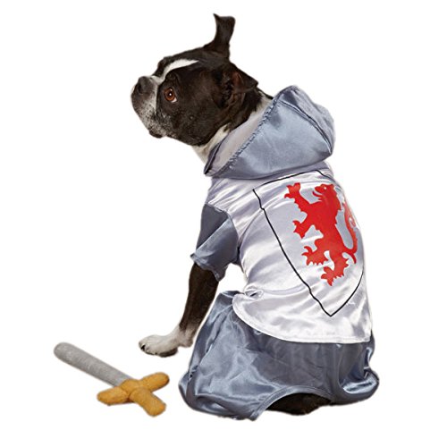 Zack & Zoey Polyester Knight Dog Costume, Small, Silver