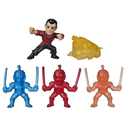 Marvel Superhero Shang-Chi and The Legend of The Ten Rings Brick Breaker, 5 Collectible Mini-Figure Toys in Break-Open Box for Kids Ages 5 and Up