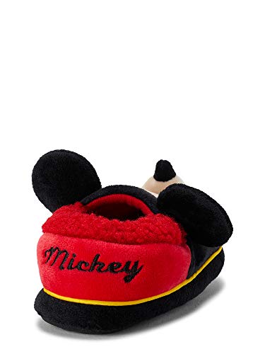 Disney Boys' Mickey Mouse Slide on Slippers (7-8 Toddler) Red