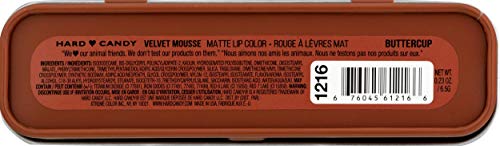 Hard Candy Velvet Mousse Matte Lip Color Tin, 1216 Buttercup