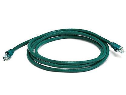 Monoprice 7FT 24AWG Cat5e 350MHz UTP Ethernet Bare Copper Network Cable - Green