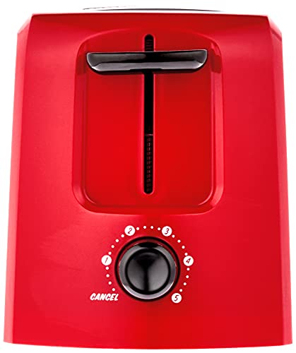 Disney DCM-21 Mickey Mouse 2 Slice Toaster, Red/Black, 1