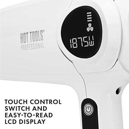 HOT TOOLS Pro Artist White Gold 1875W Digital Hair Dryer