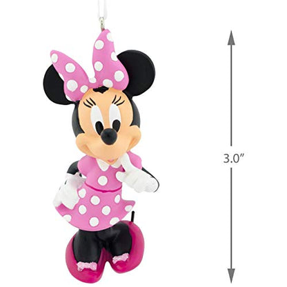 Hallmark Christmas Ornament, Disney Minnie Mouse in Pink White Polka Dot Dress