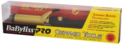 BaBylissPRO Ceramic Tools Spring Curling Iron 1.25 Inch  CT125SN