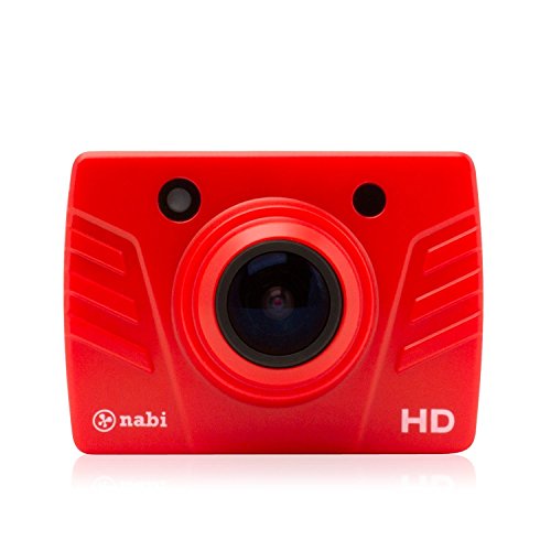 Nabi CAMERA1-06-FA12 Red Nabi Look HD Waterproof Digital Camera, Red