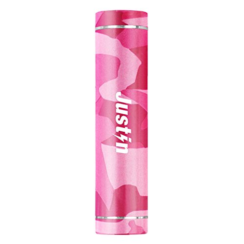 Justin Power 2,600 mAh Round Power Stick, Pink Camo