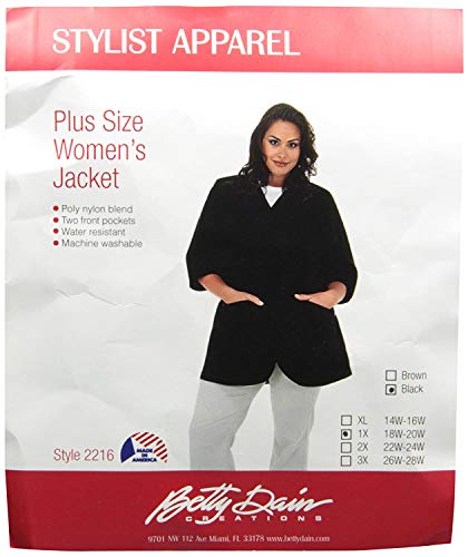 Salon Stylist Jacket, Cut for Curves, Three-quarter Length Sleeves