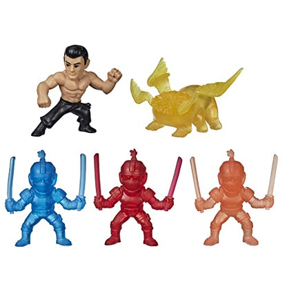 Marvel Superhero Shang-Chi and The Legend of The Ten Rings Brick Breaker, 5 Collectible Mini-Figure Toys in Break-Open Box for Kids Ages 5 and Up