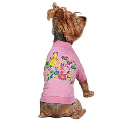 Zack & Zoey UM297 12 75 Birthday Girl Tee for Dogs, Small, Pink