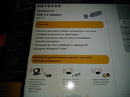 NETGEAR WG111 Wireless USB 2.0 Adapter (54 Mbps)