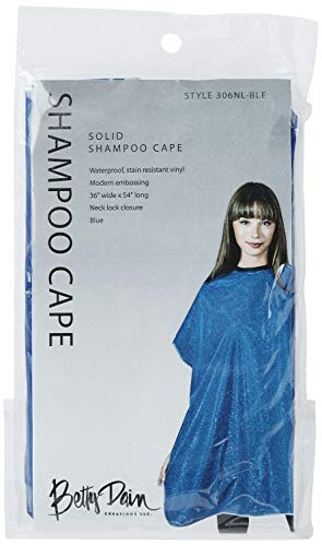 Betty Dain Solid Shampoo Cape, 306 NL Blue