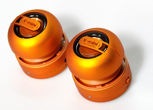 X-Mini MAX XAM15-OR Portable Capsule Speaker System, Stereo, Orange