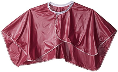 Betty Dain Vinyl Shortie Cape, Burgundy