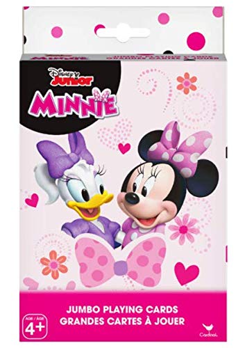 Disney Junior Minnie Mouse Jumbo Playing Oversized Kids Card Deck (54 Piece), Multicolor