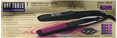 Hot Tools HTV1B1 Vibrasmooth Flat Iron, Black